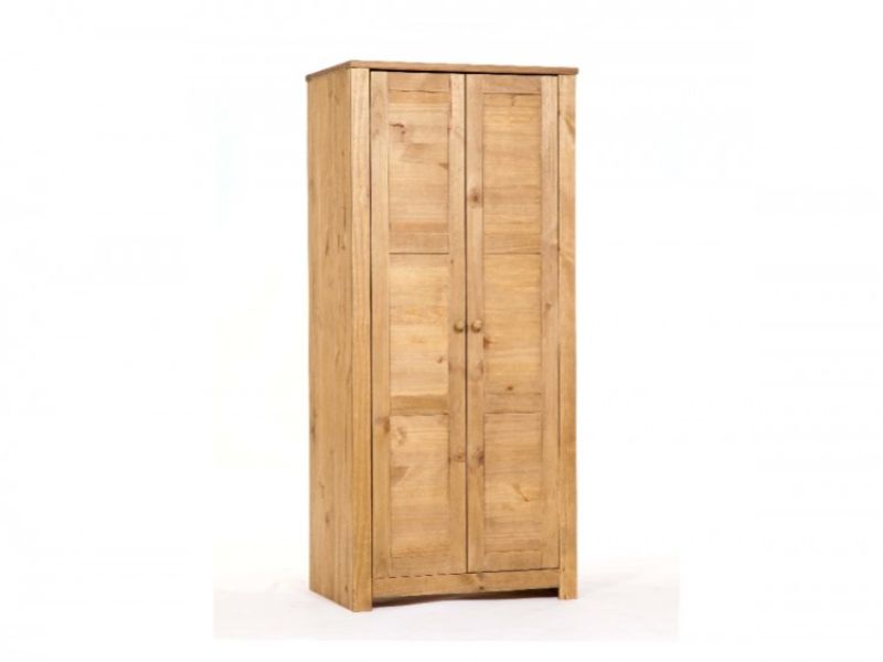 Core Hacienda Waxed  Pine 2 Door wardrobe