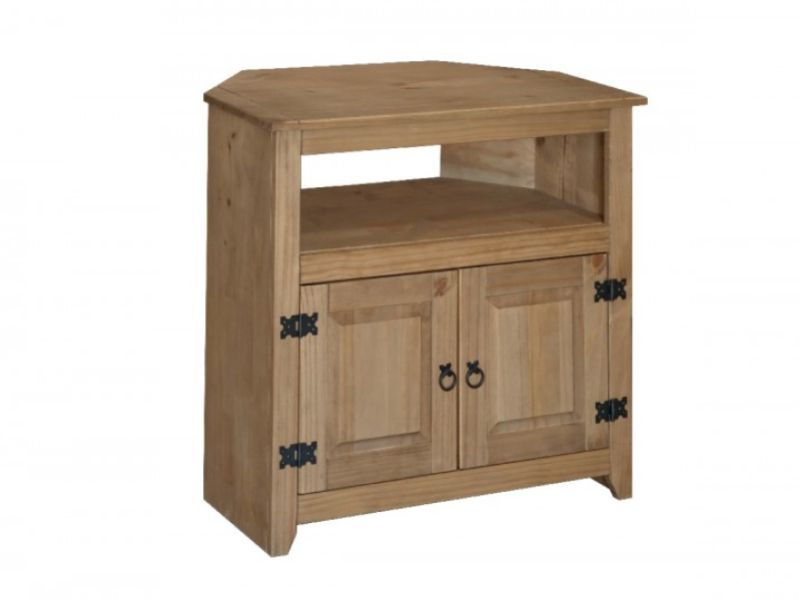 Core Mexican Pine Corner TV Unit