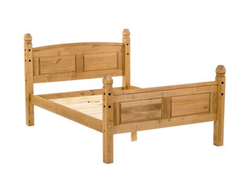Core Corona 4ft6 Double Pine Wooden Bed