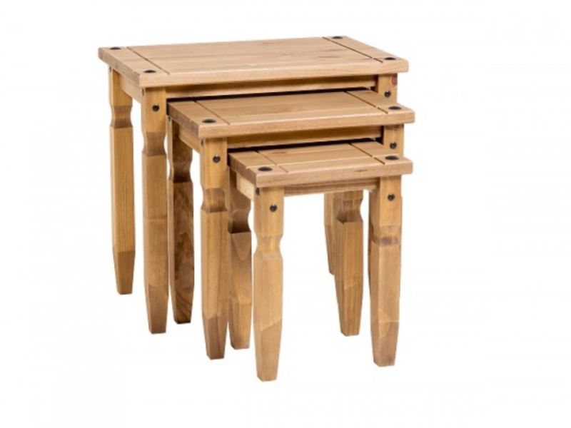 Core Corona Pine Nest Of Tables