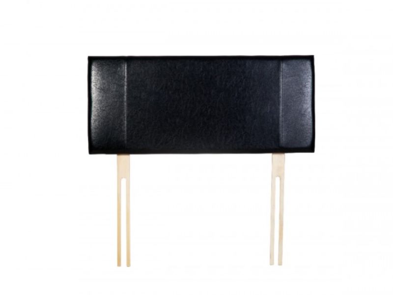 Core Milano 3ft Single Black Faux Leather Headboard