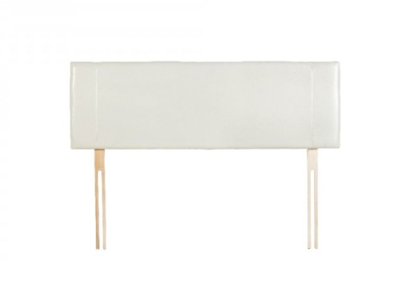 Core Milano 4ft6 Double Cream Faux Leather Headboard