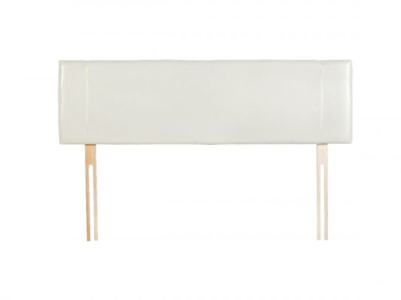Core Milano 5ft Kingsize Cream Faux Leather Headboard