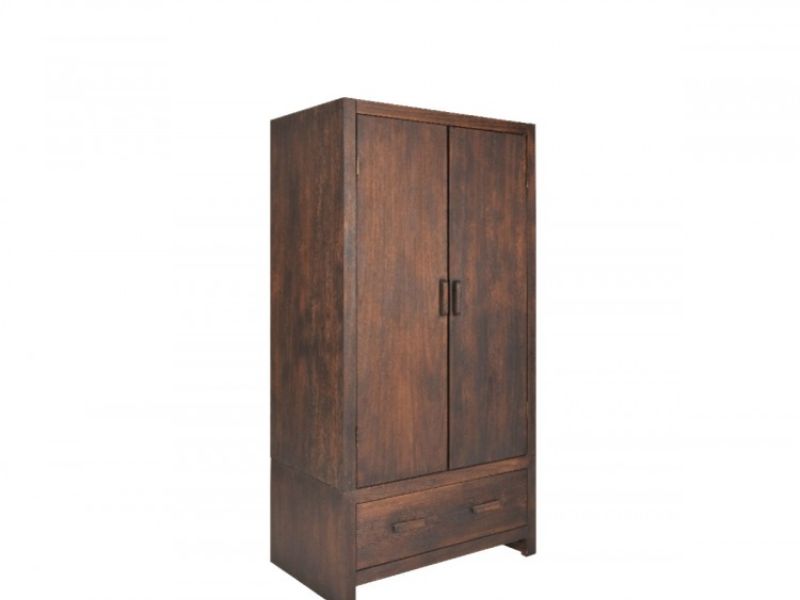 Core Vintage 2 Door 1 Drawer Wardrobe