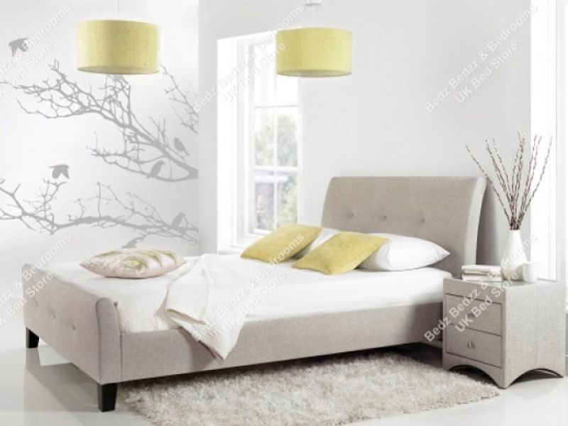 Kaydian Amble 4ft6 Double Oatmeal Fabric Bed