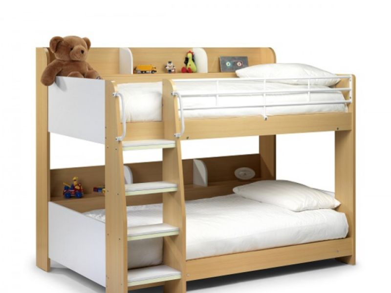 Julian Bowen Domino Bunk Bed in Maple and White