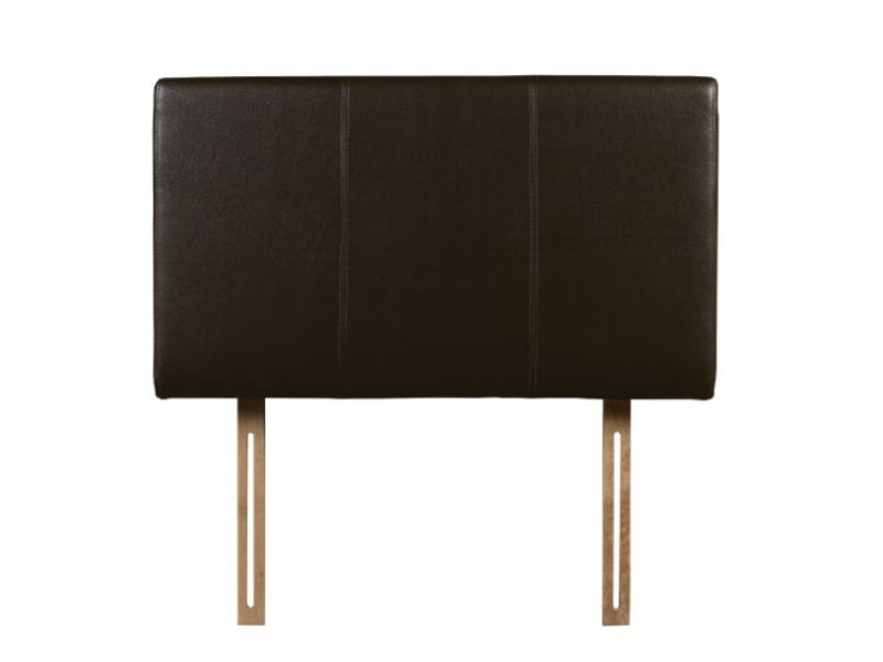 Julian Bowen Vienna 3ft Single Brown Faux Leather Headboard