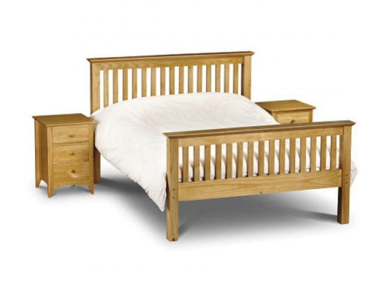 Julian Bowen Barcelona High Foot End Pine 5ft Kingsize Wooden Bed