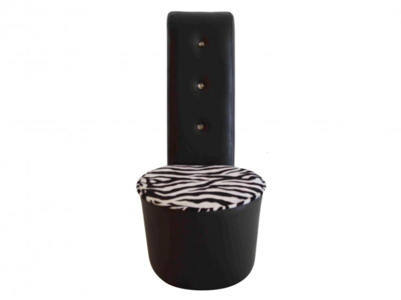 GFW Childrens Crystal Stiletto Black Fun Chair