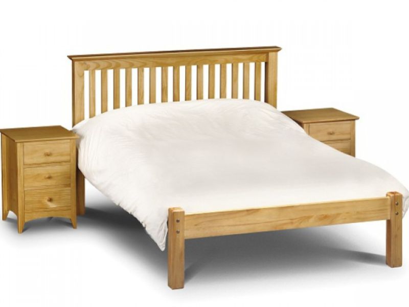 Julian Bowen Barcelona Low Foot End Pine 4ft Small Double Wooden Bed