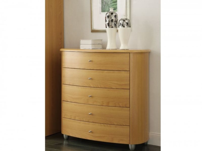 Birlea Aztec Beech 5 Drawer Chest