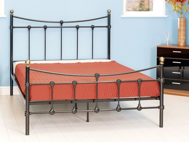 GFW Mayfair 4ft6 Double Black Metal Bed Frame