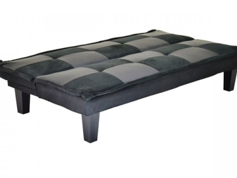 Metal Beds Aztec Black And Grey Sofa Bed