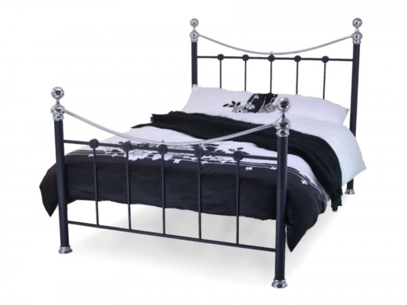 Metal Beds Cambridge 5ft Kingsize Black Metal Bed Frame