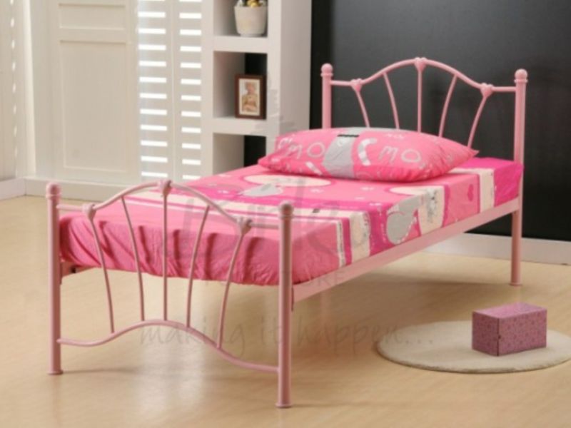 Birlea Sophia 3ft Single Pink Metal Bed Frame