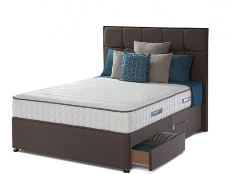 Sealy Pearl Contour 6ft Super Kingsize Divan Bed