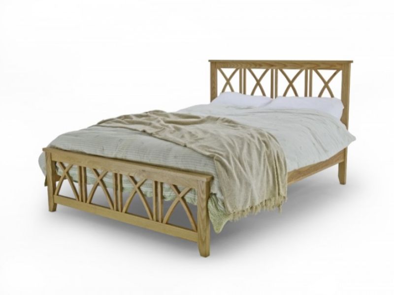 Metal Beds Ashfield 4ft6 (135cm) Double Oak Bed Frame