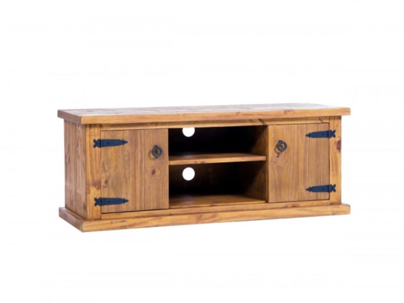 Core Farmhouse Pine Wide Screen TV Unit