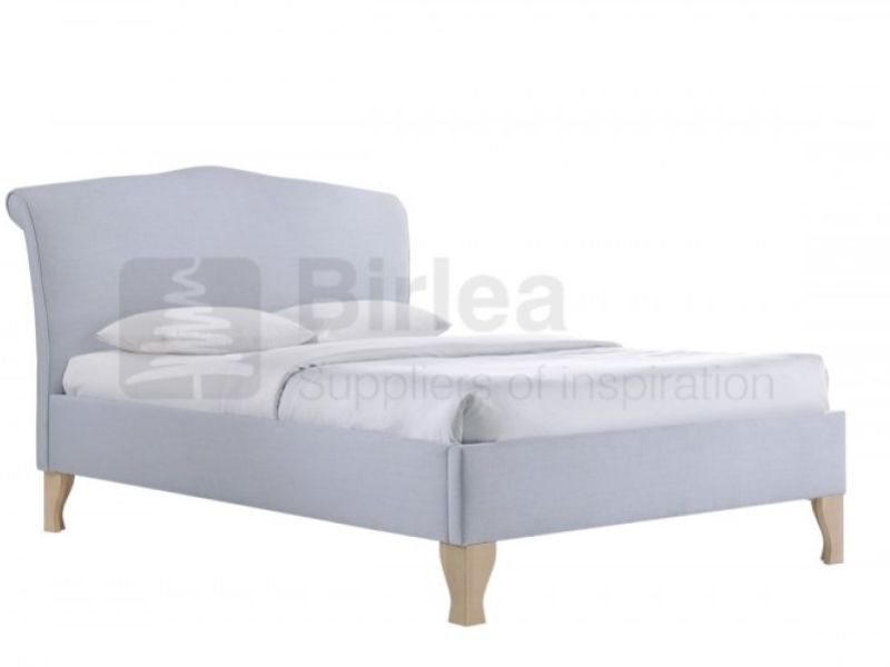 Birlea Andorra Sky Blue Fabric 4ft6 Double Bed Frame