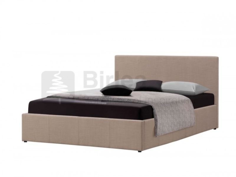 Birlea Berlin 5ft Kingsize Wheat Fabric Ottoman Bed