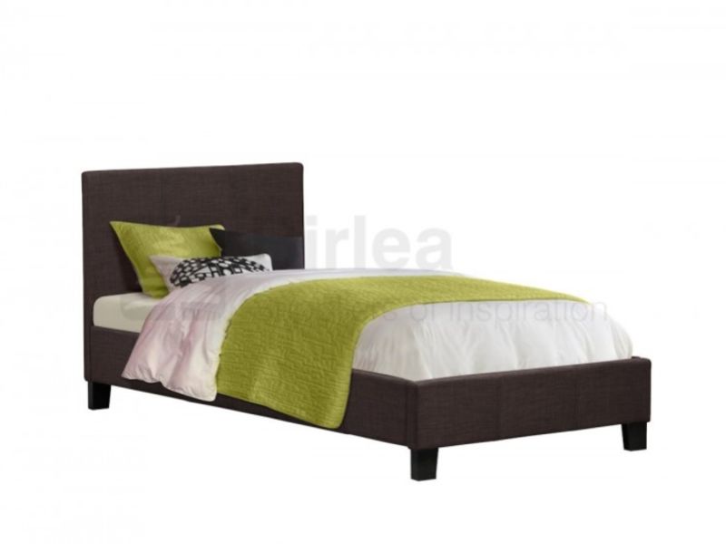 Birlea Berlin 3ft Single Chocolate Fabric Bed Frame