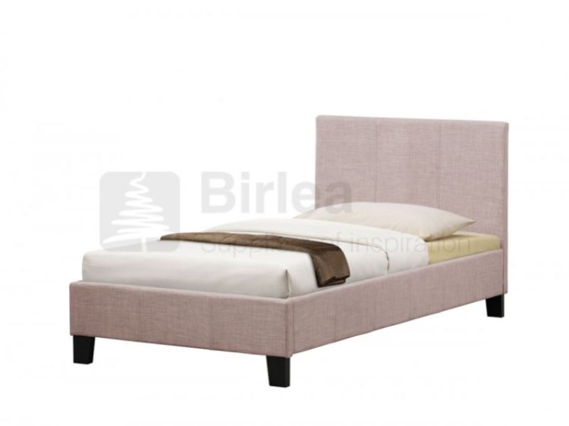 Birlea Berlin 3ft Single Wheat Fabric Bed Frame