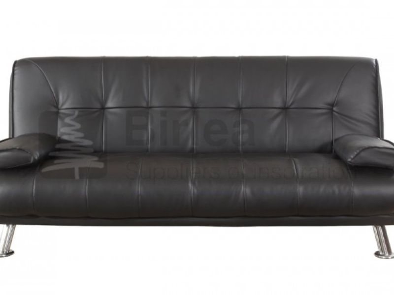 Birlea Logan Black Faux Leather Sofa Bed