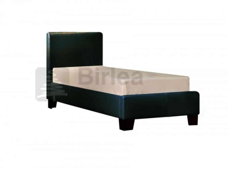 Birlea Brooklyn Black 3ft Single Faux Leather Bed Frame