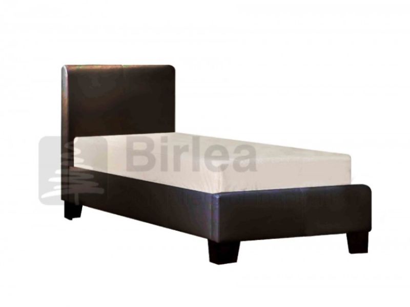 Birlea Brooklyn Brown 3ft Single Faux Leather Bed Frame