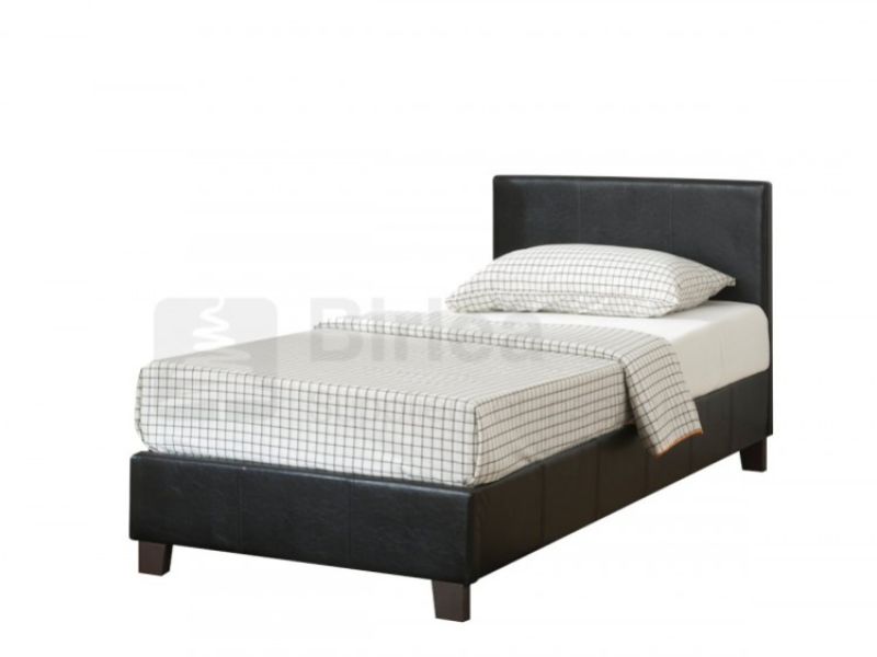 Birlea Berlin 3ft Single Brown Faux Leather Bed Frame