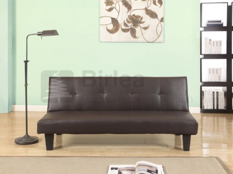 Birlea Franklin Brown Faux Leather Sofa Bed
