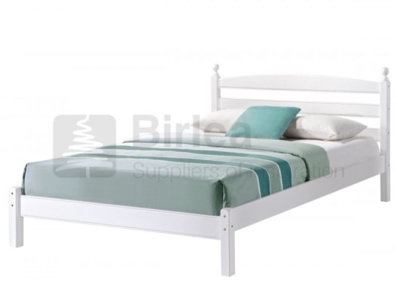 Birlea Oslo 4ft Small Double White Wooden Bed Frame