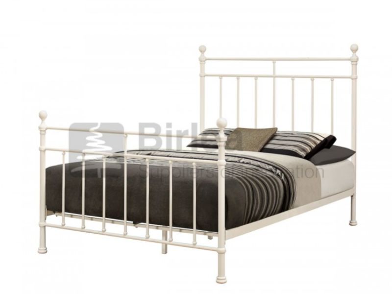 Birlea Clara 4ft6 Double Cream  Metal Bed Frame