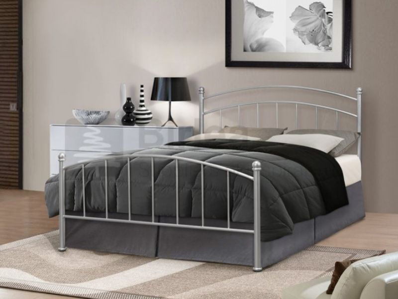 Birlea Eleanor 4ft6 Double Silver Metal Bed Frame