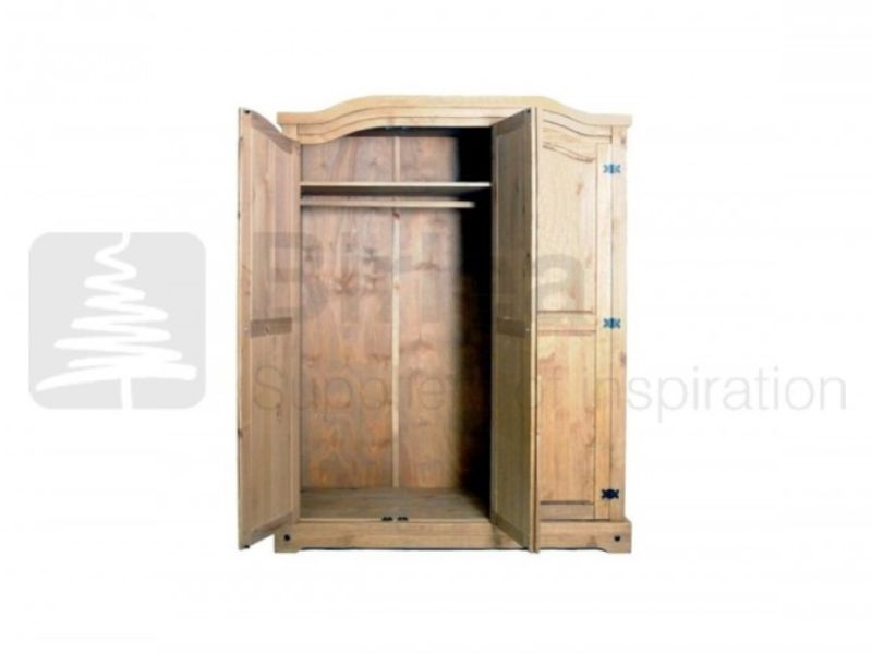 Birlea Corona Pine 3 Door Combination Wardrobe