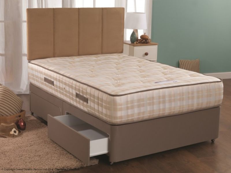 Sweet Dreams Percussion 5ft Kingsize Open Coil Sprung Divan Bed