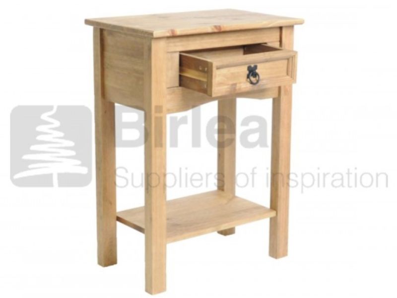 Birlea Corona Pine 1 Drawer Console Table
