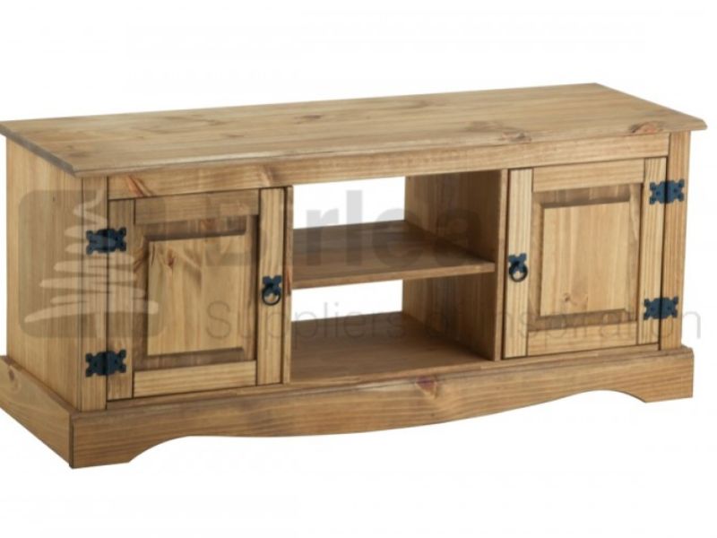 Birlea Corona Pine 2 Door Flat Screen TV Unit