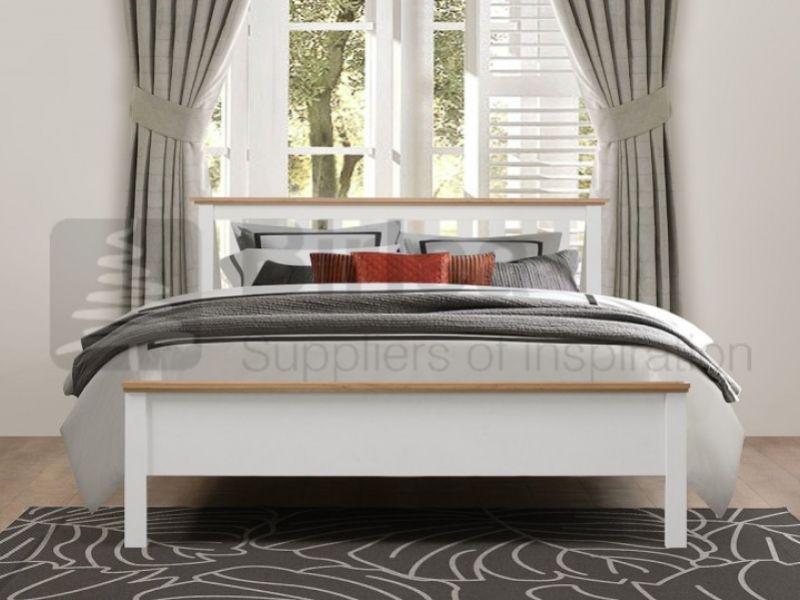 Birlea Richmond 5ft Kingsize White Wooden Bed Frame