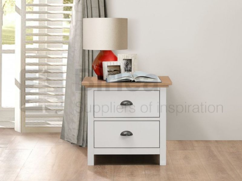 Birlea Richmond White And Pine Nightstand