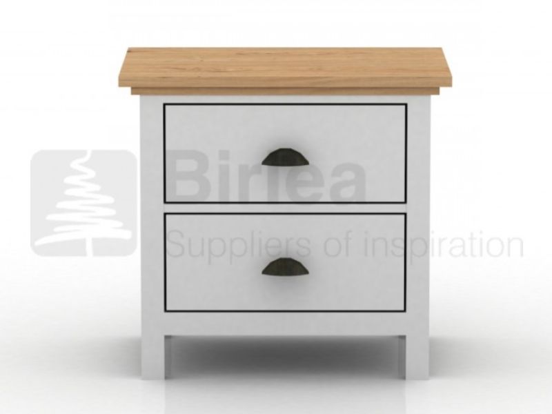 Birlea Richmond White And Pine Nightstand