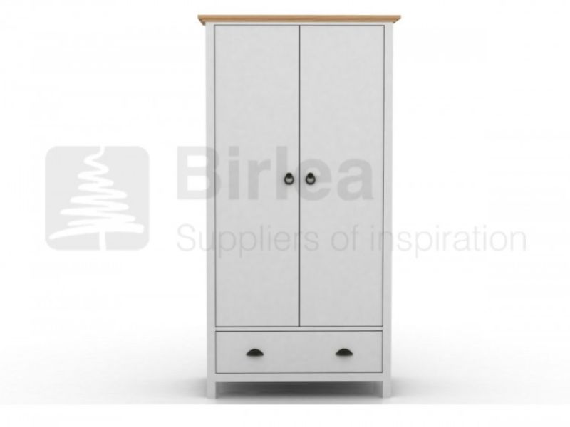 Birlea Richmond White And Pine Wardrobe