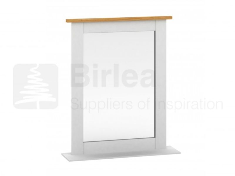 Birlea Richmond White And Pine Mirror