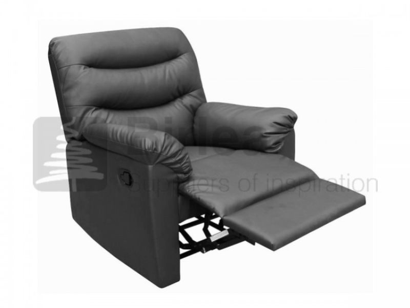 Birlea Regency Black Faux Leather Recliner Chair