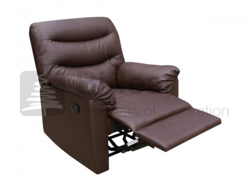 Birlea Regency Brown Faux Leather Recliner Chair