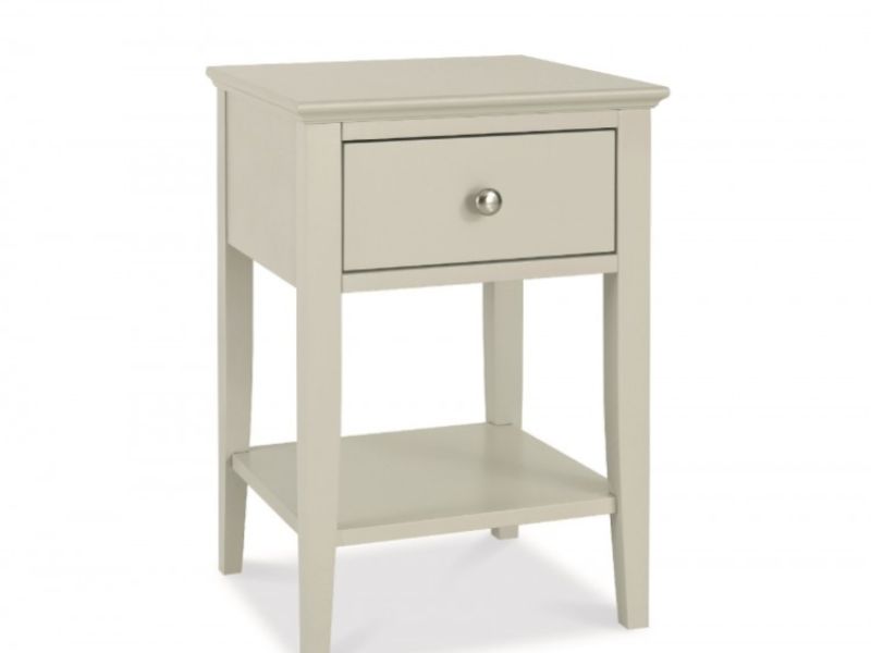 Bentley Designs Ashby Soft Grey 1 Drawer Bedside