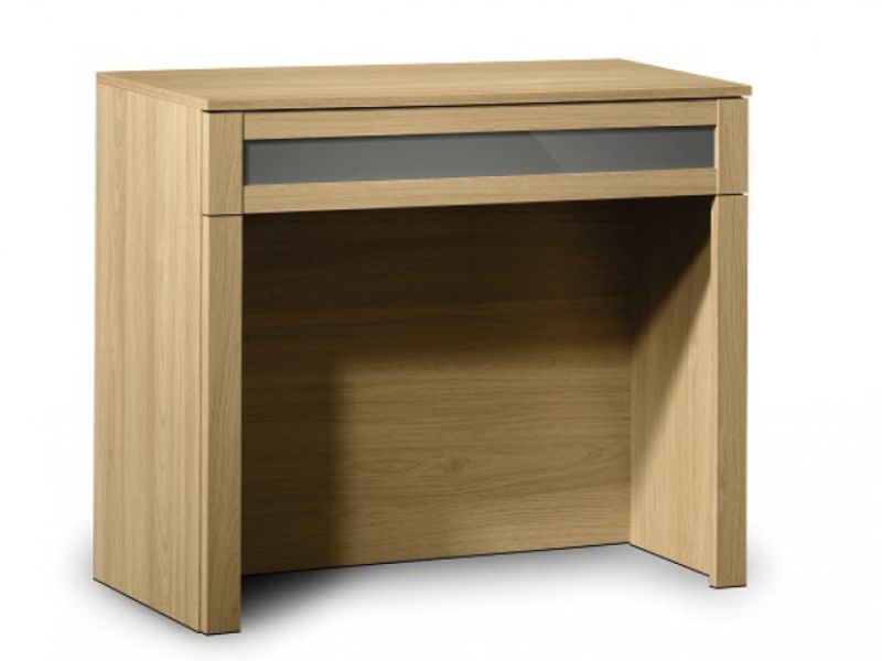 Julian Bowen Strada Light Oak And Smoked Gloss Dressing Table