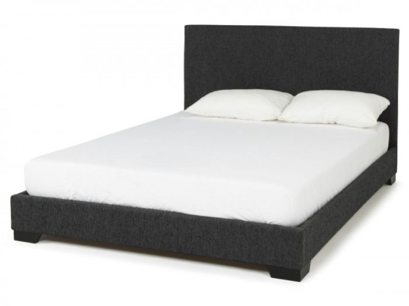 Serene Emily 6ft Super Kingsize Graphite Fabric Bed Frame