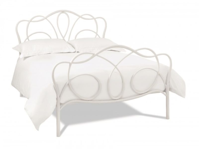 Bentley Designs Serenity 5ft Kingsize White Metal Bed Frame