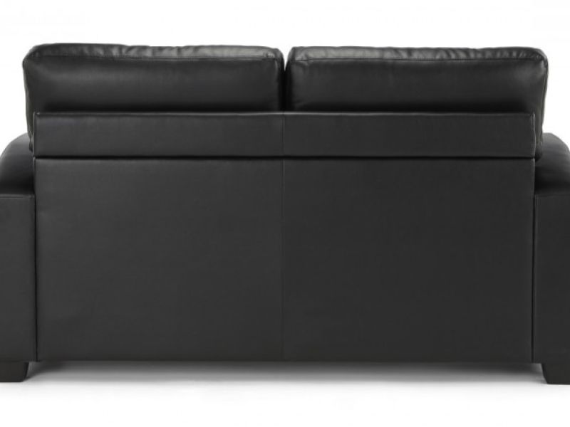 Serene Turin Black Faux Leather Sofa Bed